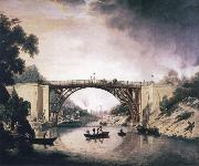 William Williams View of Ironbridge oil